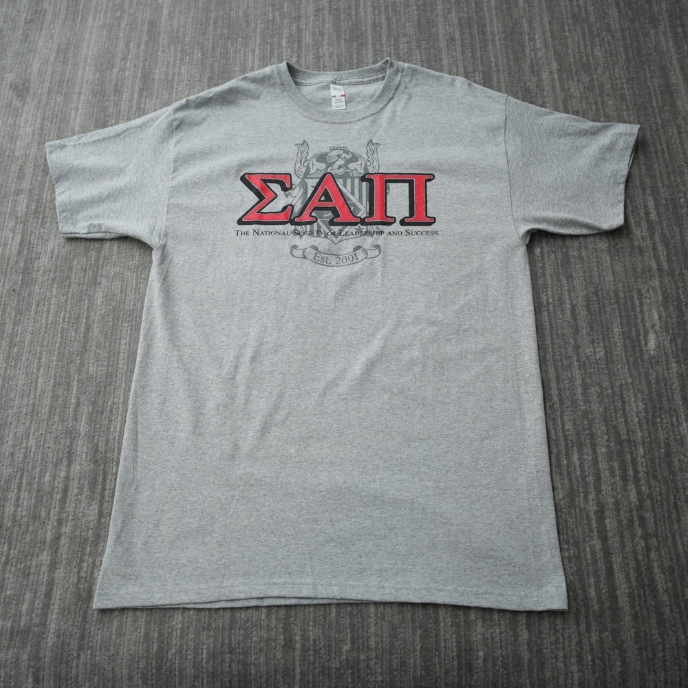 The‎ National Society Of Leadership And Success T Shirt Men Gray Crew New Large